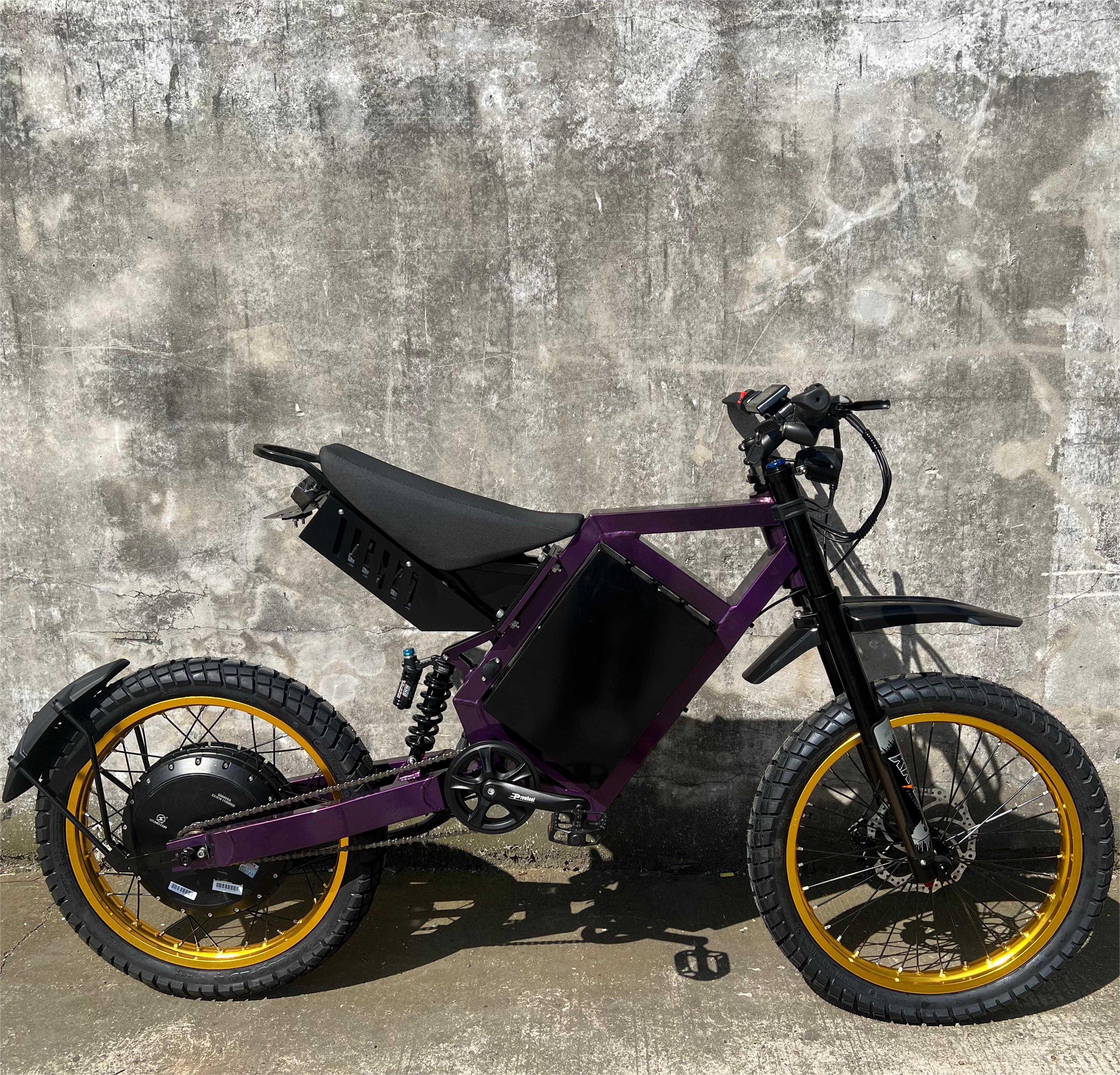 72V 15000W Power Ebike 41.6Ah Lithium Battery Dirt Bike 19 Inch Fat Tire Mountain Electric Bicycle