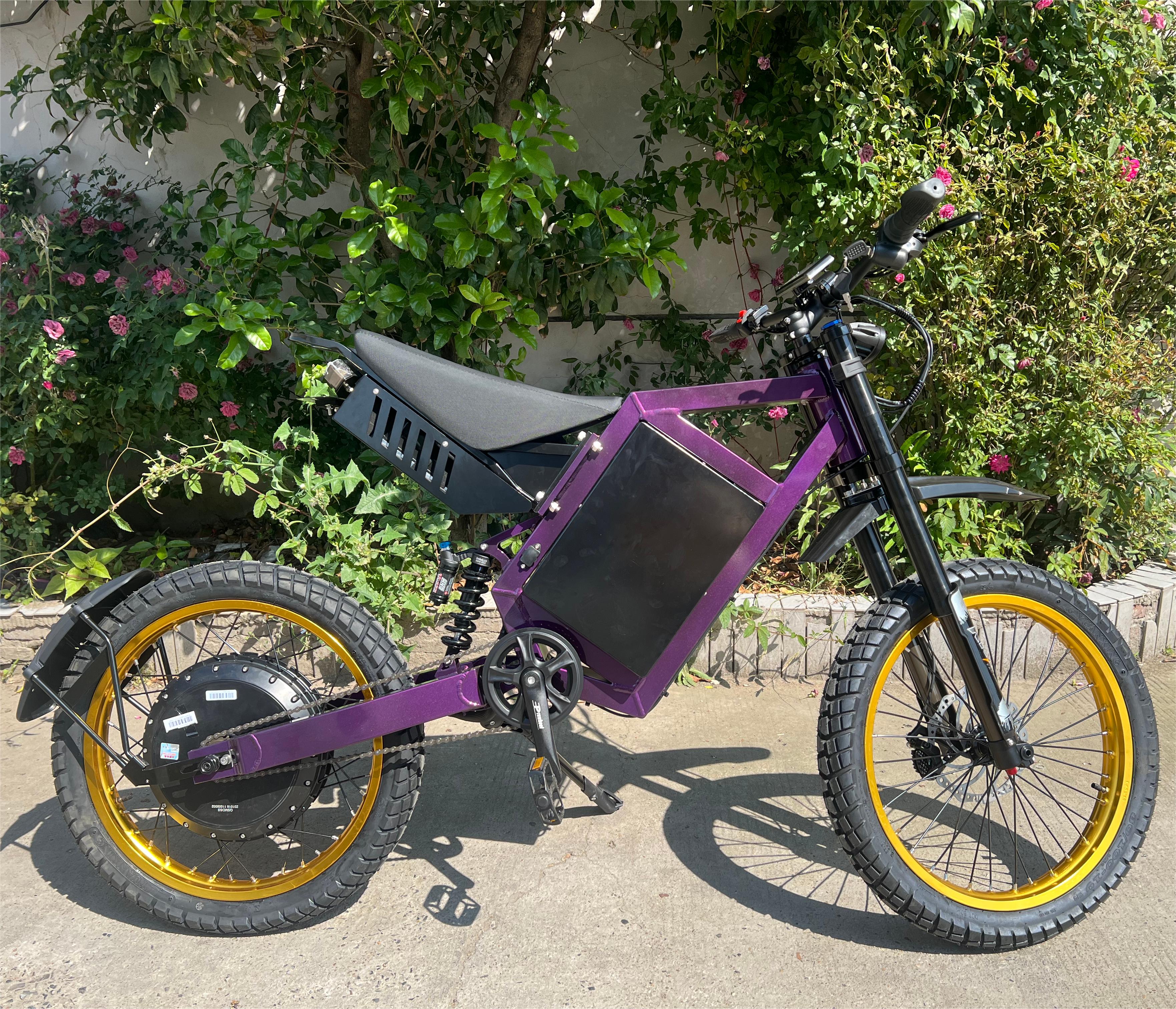 72V 15000W Power Ebike 41.6Ah Lithium Battery Dirt Bike 19 Inch Fat Tire Mountain Electric Bicycle