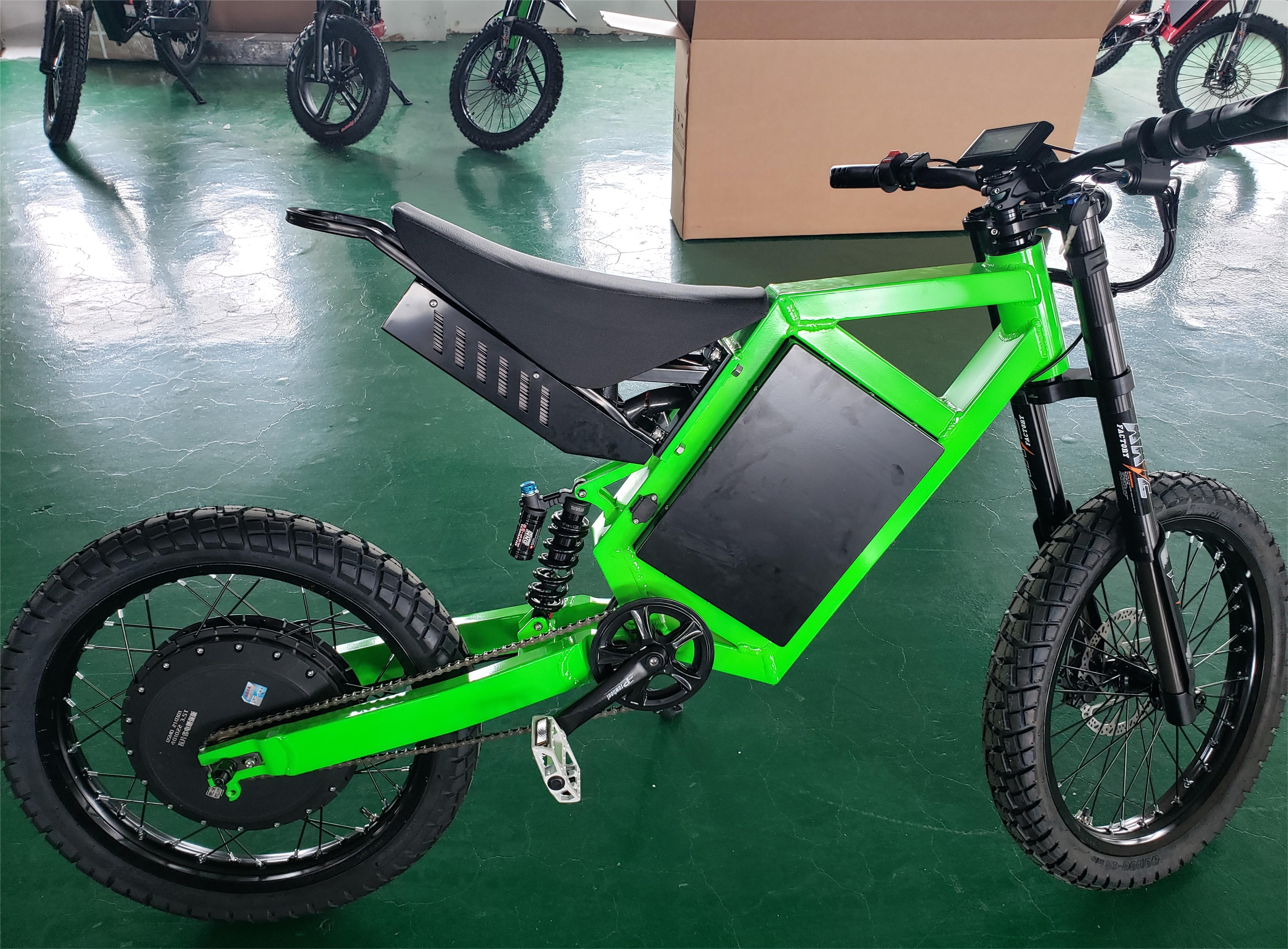 12000W Electric Enduro Bike 72V 12KW Bomber Motorcycle Bicycle 40Ah Off Road E-bike with 150A Controller