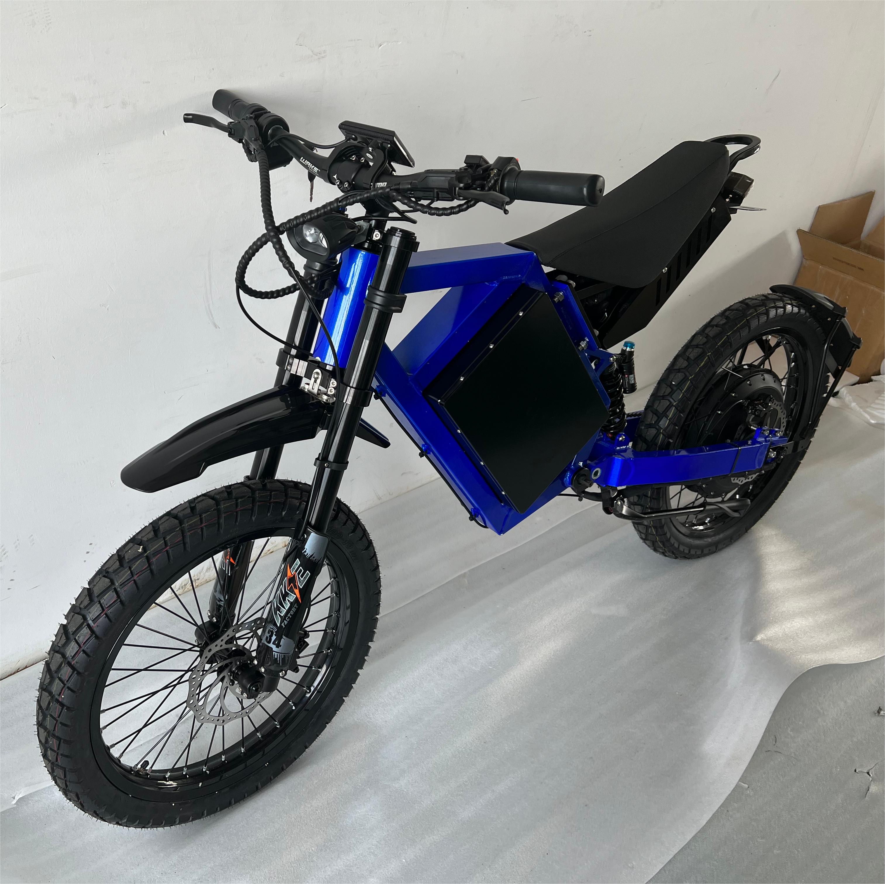 High Speed Adult 100km/h Stealth Bomber E-Bike 72V 40AH Off-road bike 8000w Mountain Electric Bicycle